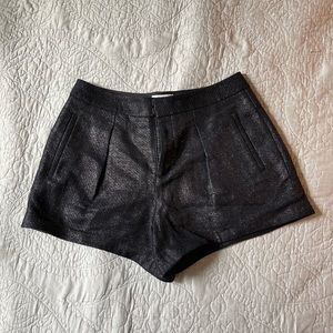Helmut Lang shimmer shorts tweed